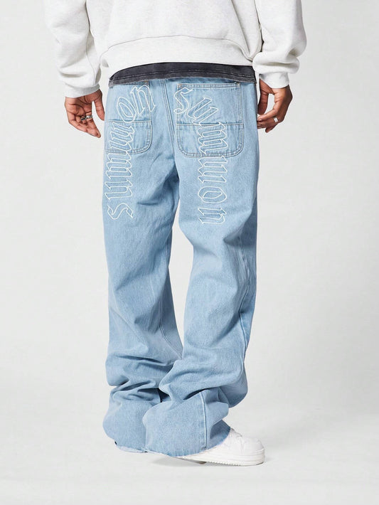 Calça Bordado 90s