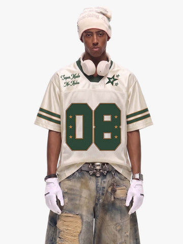 Camiseta Pavtros Studios Green Retro Jersey Oversized