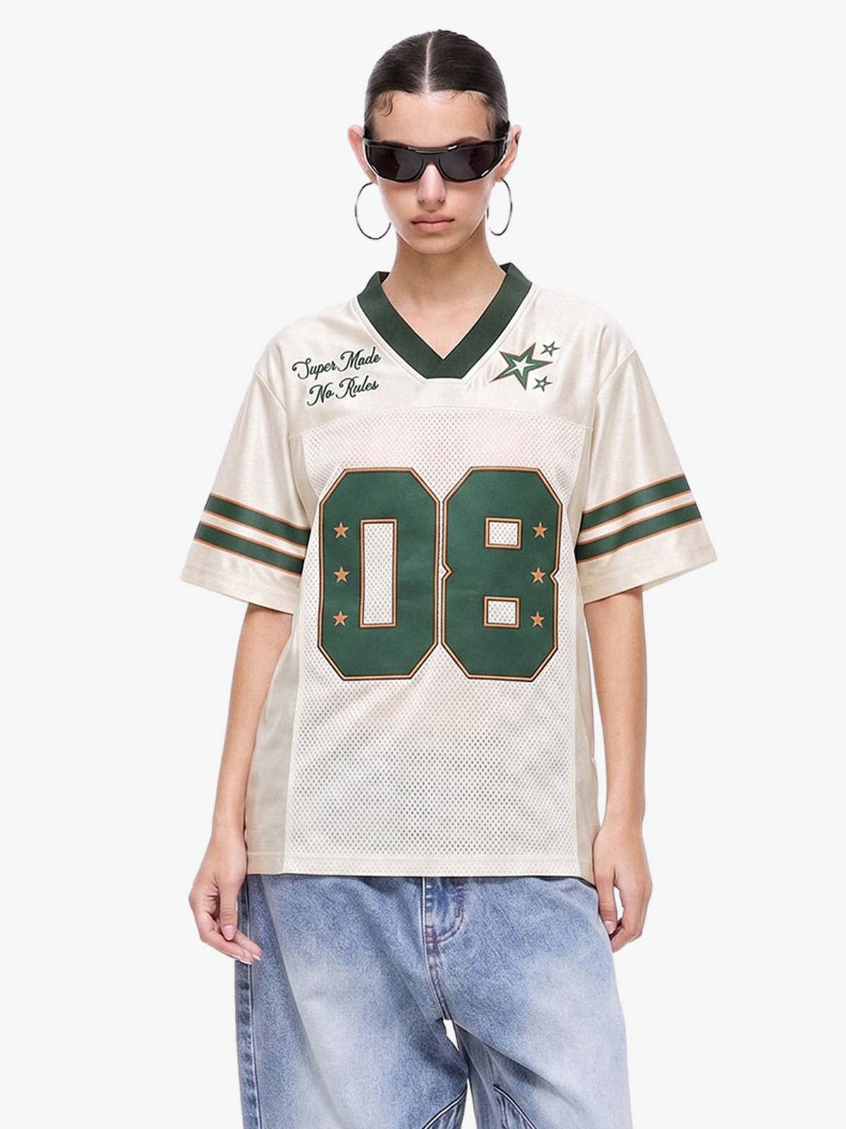 Camiseta Pavtros Studios Green Retro Jersey Oversized