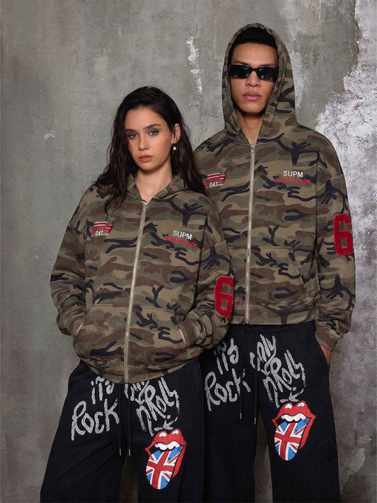 Moletom Pavtros Camo Tactical Zip-Up