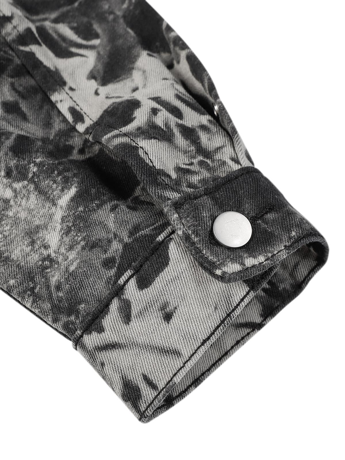 Jaqueta Pavtros Studios Bleach Dye Denim Jacket — Foto 8