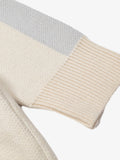 Vertical Striped Colorblock Lapel Sweater - 2587