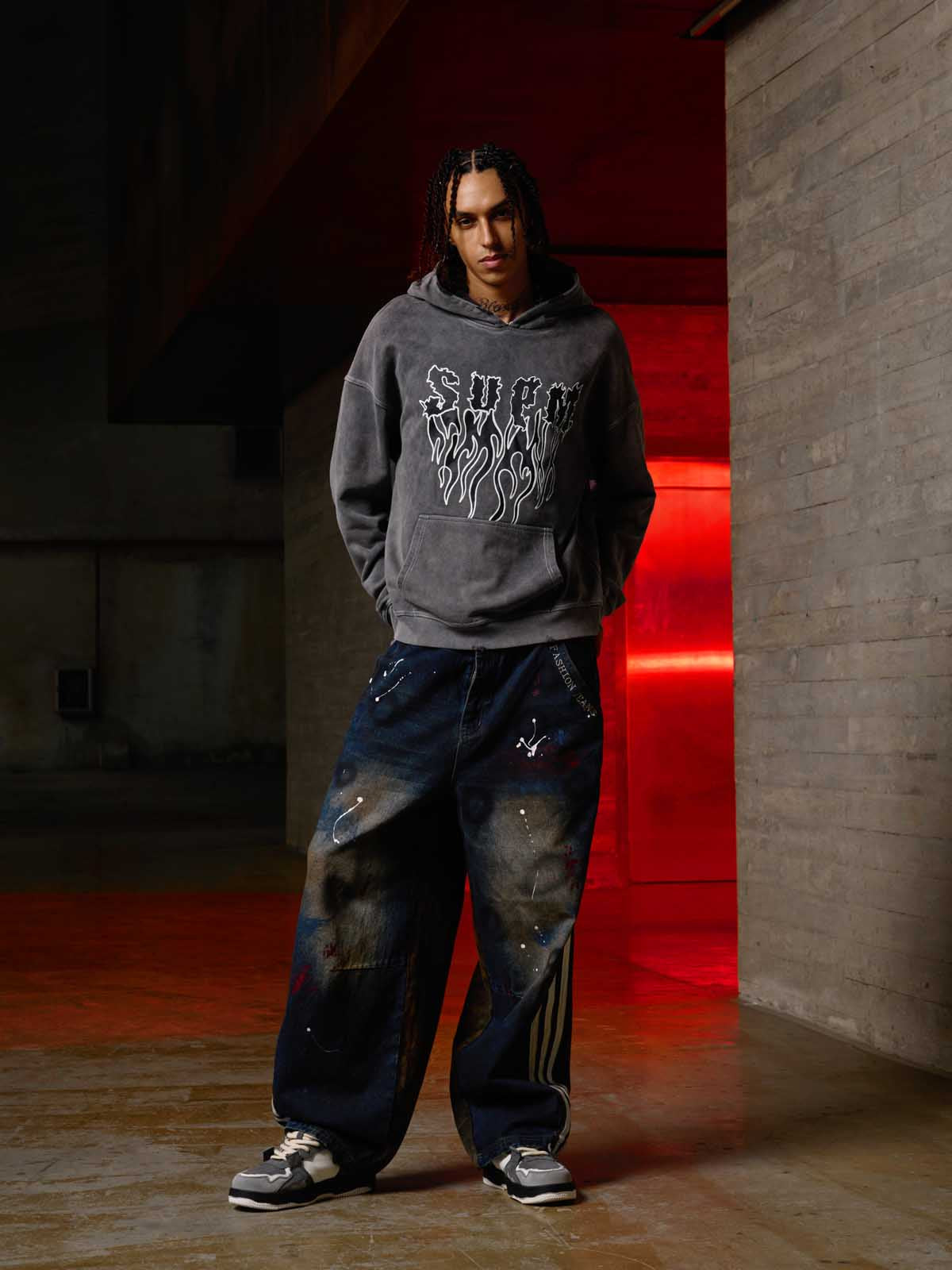 Moletom Pavtros Wash Burned Hoodie