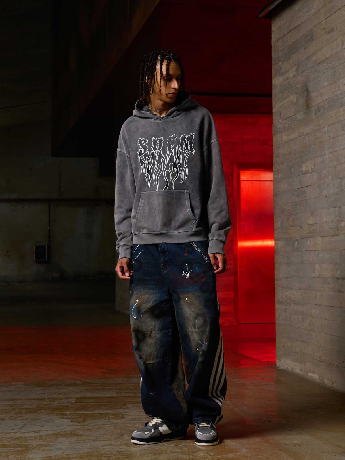 Moletom Pavtros Wash Burned Hoodie