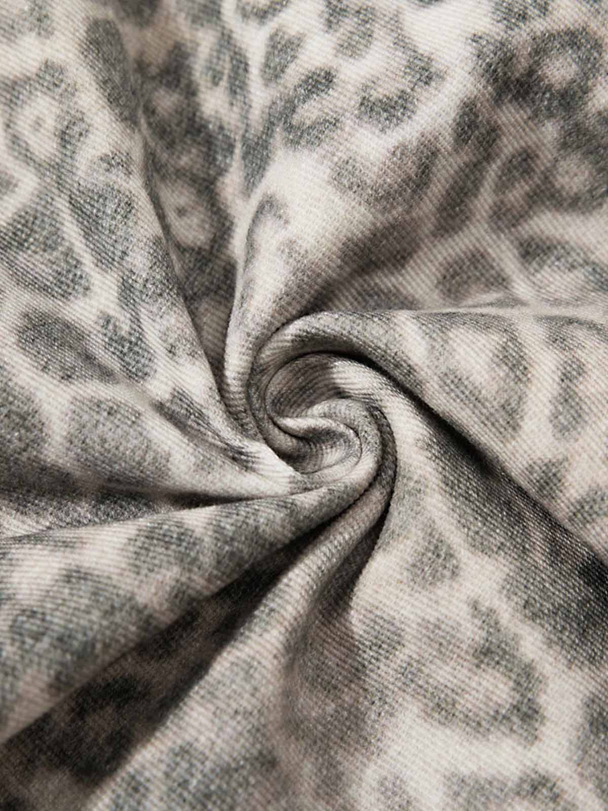 Calça Pavtros Leopard Camouflage Pleated Barrel