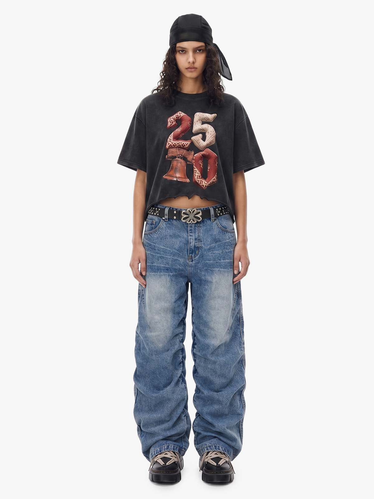 Calça Pavtros Y2k Faded Stacked