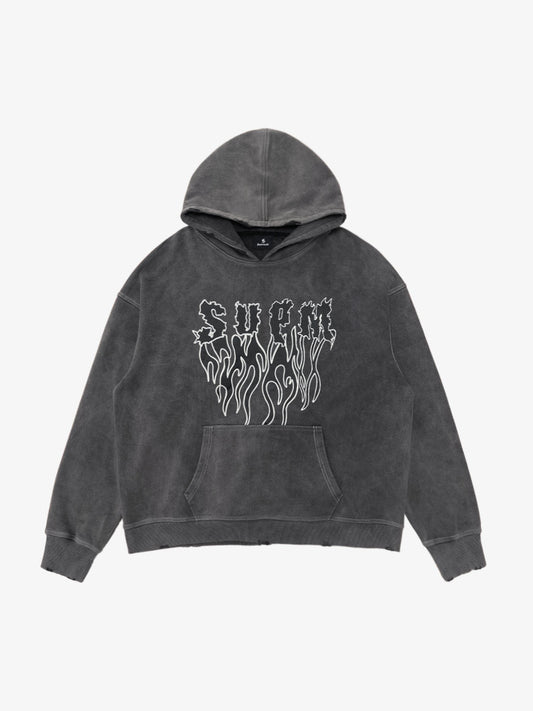 Moletom Pavtros Wash Burned Hoodie