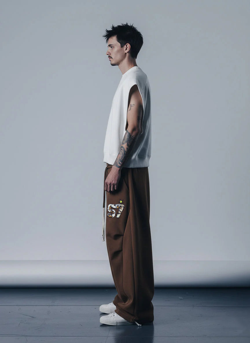 Calça Pavtros Double Waist Leopard Patch