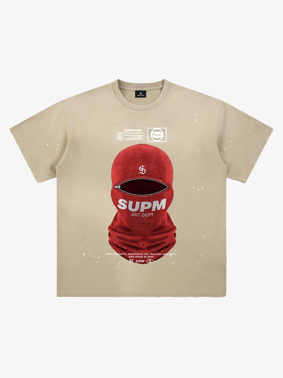 Camiseta Pavtros Studios Balaclava Zipper Oversized