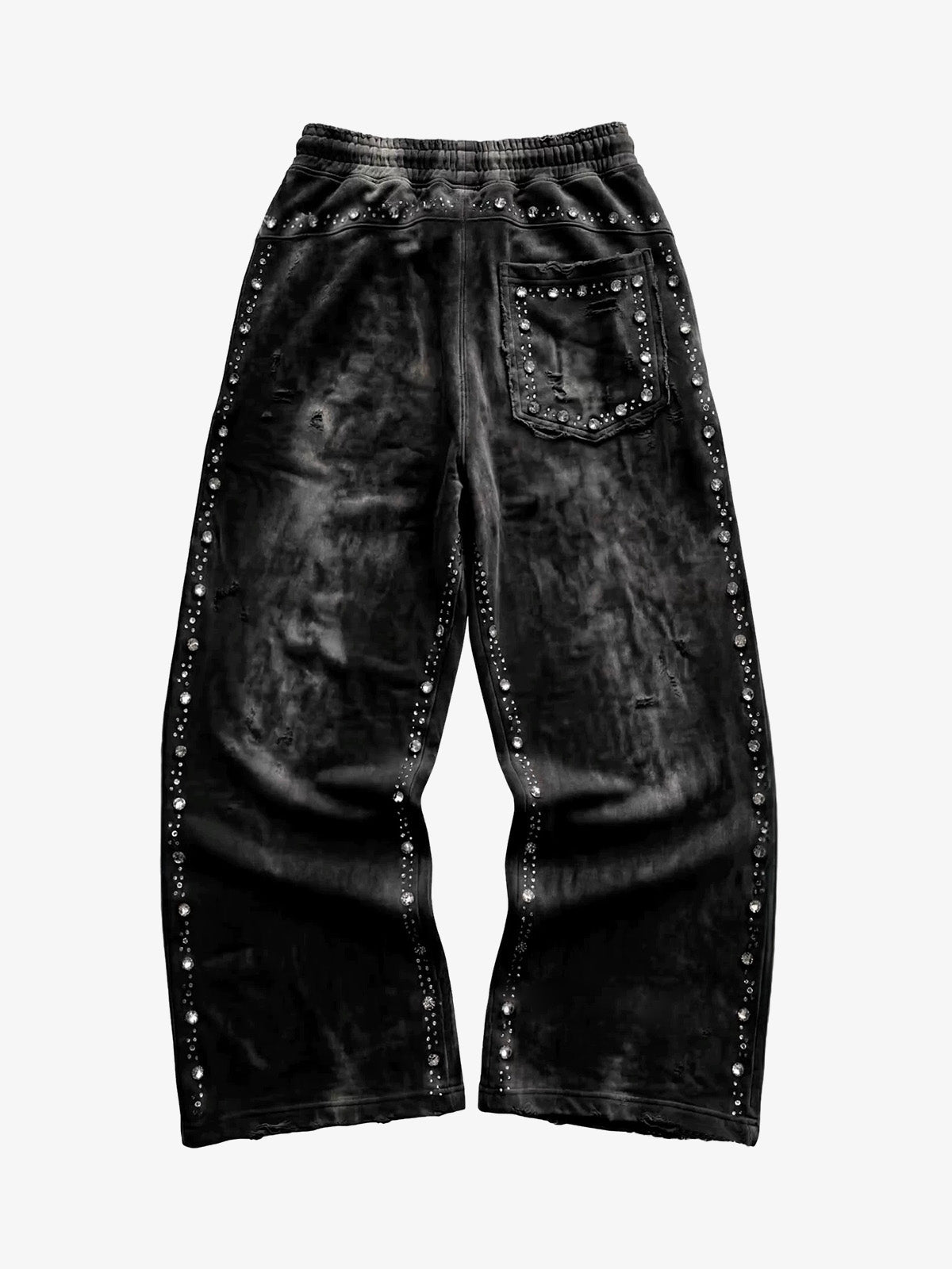 Calça Pavtros Distressed Rhinestone