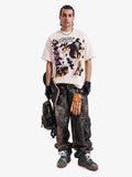 Waffle Knit Skate Wizard Flame Graphic T-Shirt