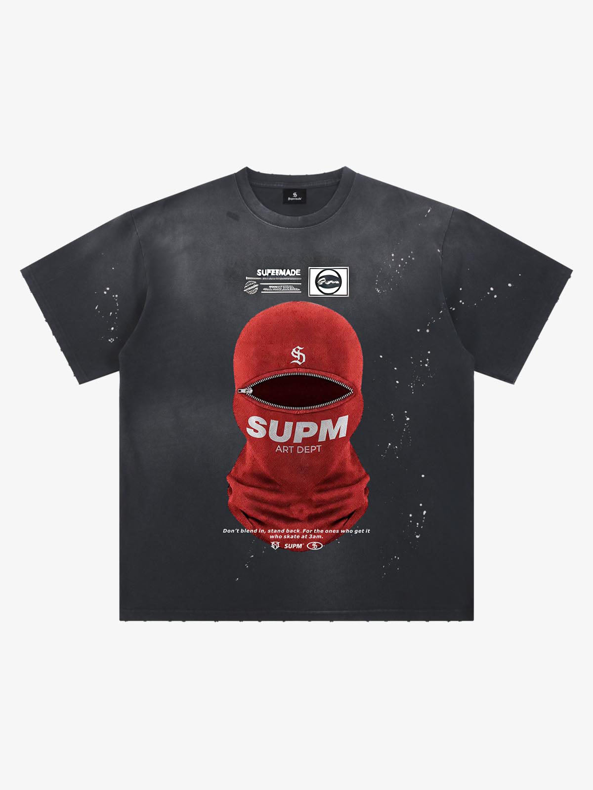 Camiseta Pavtros Studios Balaclava Zipper Oversized