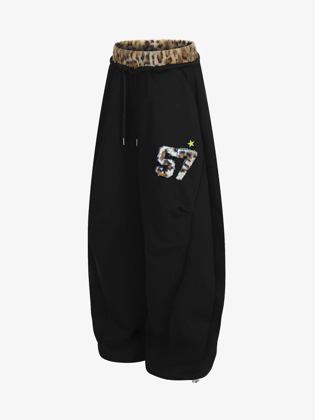 Calça Pavtros Double Waist Leopard Patch