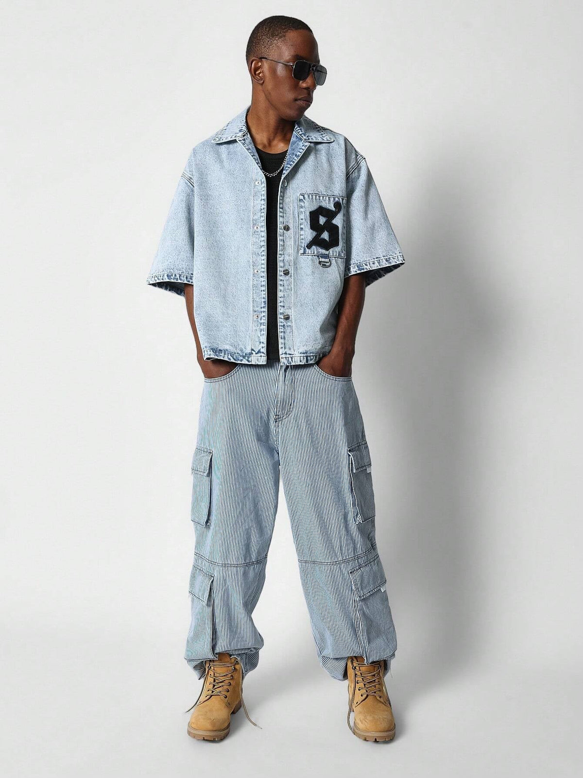 Camisa Pavtros Denim PU Jeans