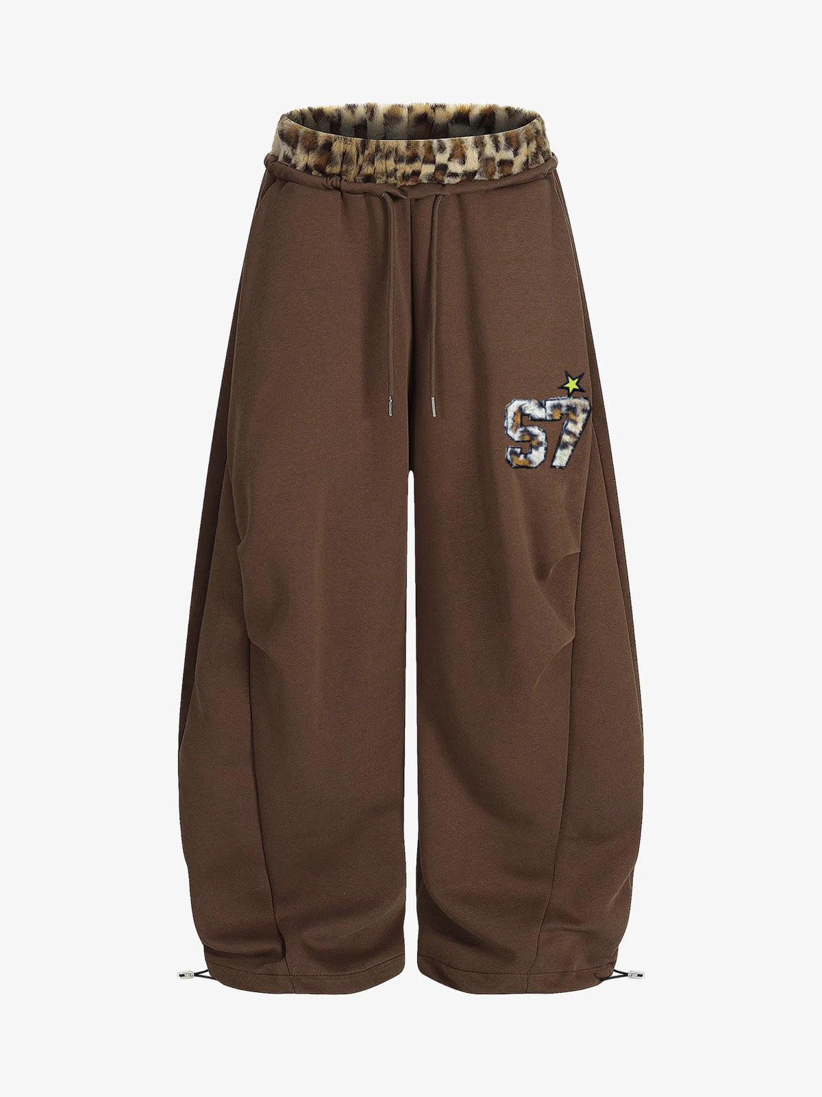 Calça Pavtros Double Waist Leopard Patch
