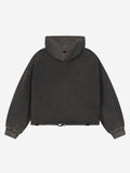 Scorpion Graphic Washed Distressed Hoodie