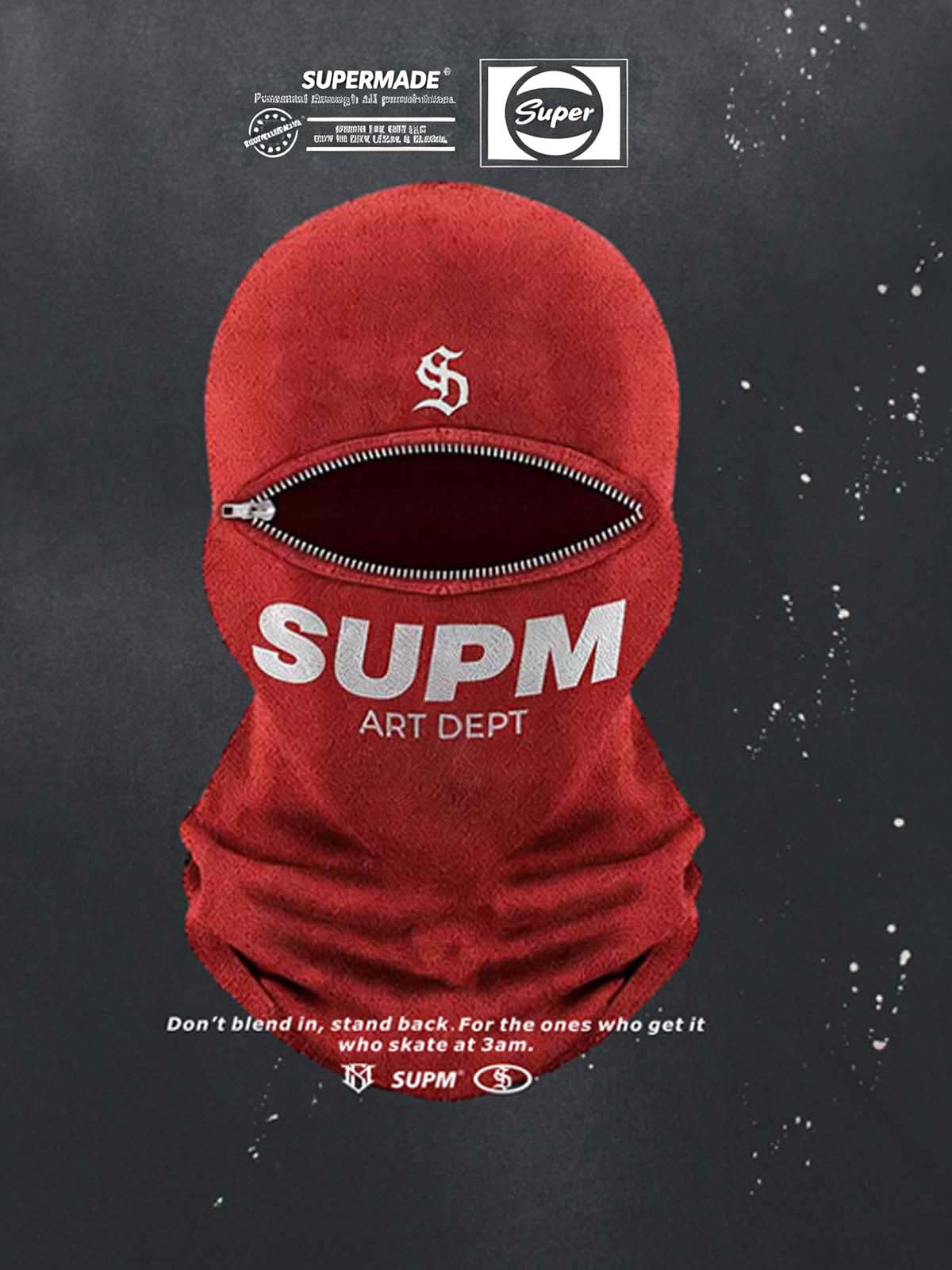 Camiseta Pavtros Studios Balaclava Zipper Oversized