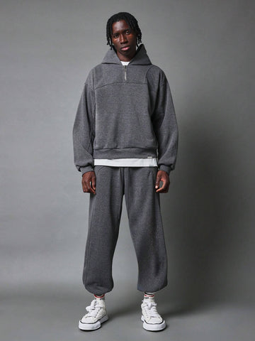 Conjunto Pavtros Oversized Zíper Parcial Jogger - foto 1