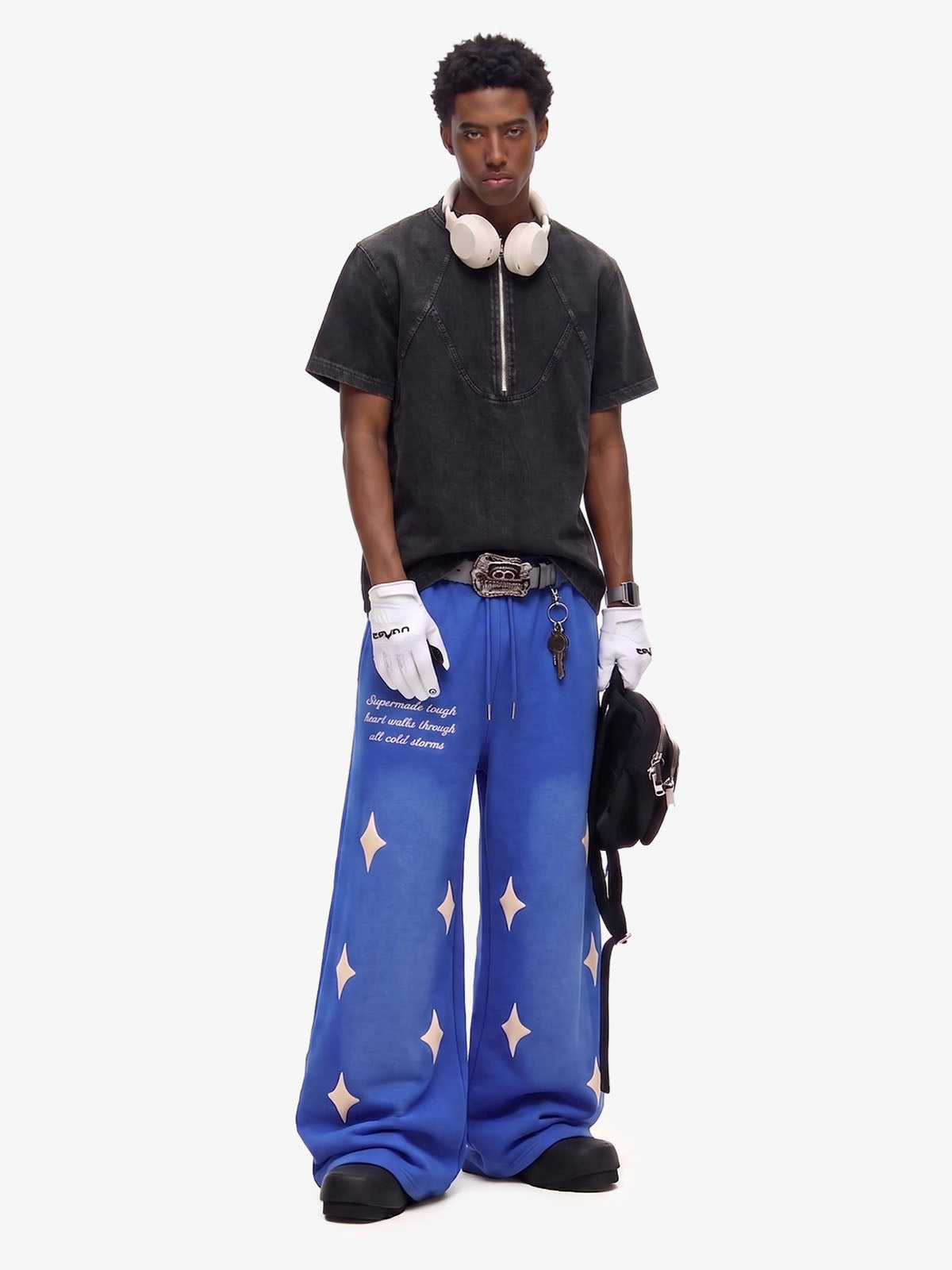 Calça Pavtros Spray Paint Star Print