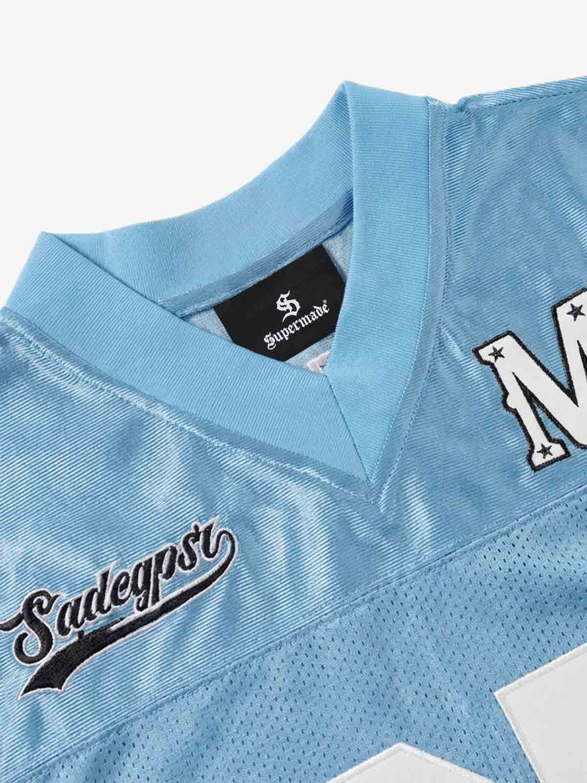 Camiseta Pavtros Studios Blue Retro Jersey Oversized