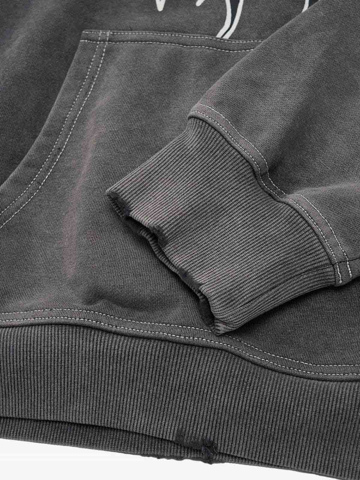 Moletom Pavtros Wash Burned Hoodie