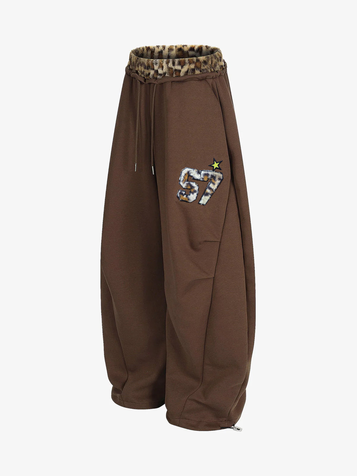 Calça Pavtros Double Waist Leopard Patch