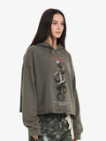 Vintage Washed Snake Staff Graphic Hoodie
