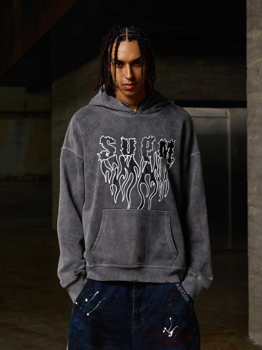 Moletom Pavtros Wash Burned Hoodie