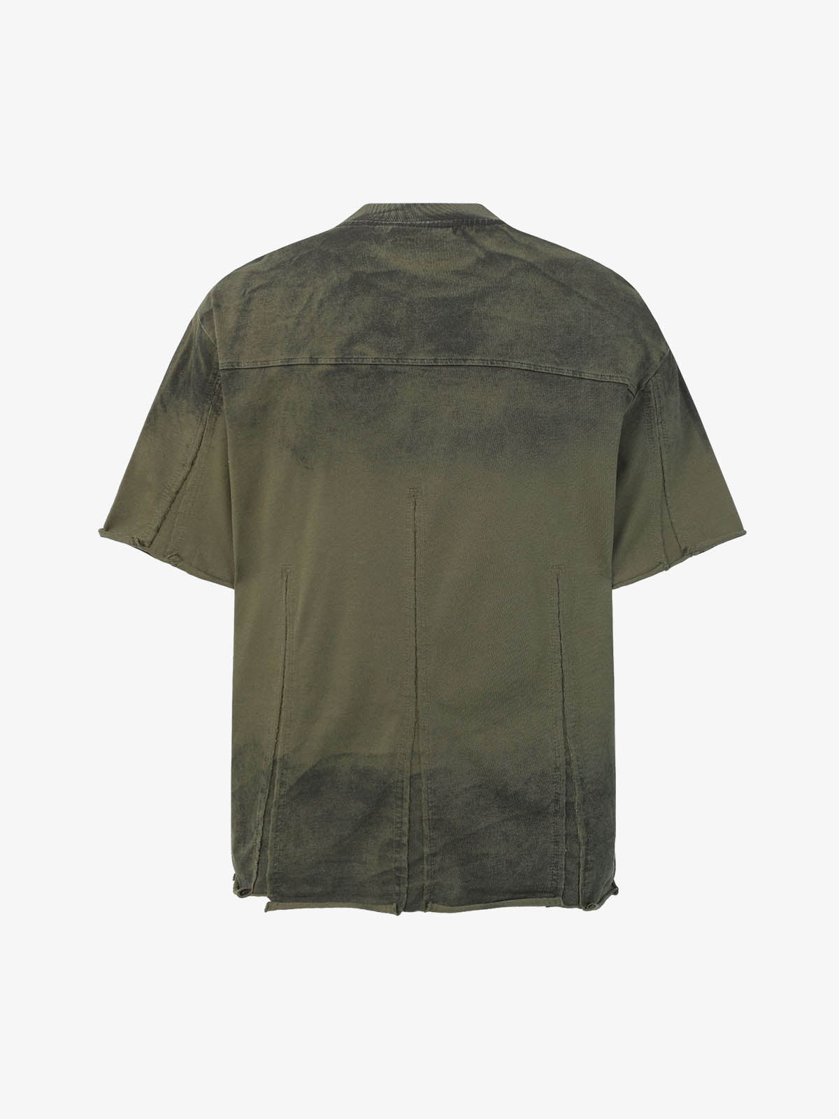 Camiseta Pavtros Minimalist Paneled Washed Black Oversized - foto 7
