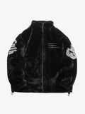 Thesupermade Street Letter Embroidered Fleece Jacket - 1838