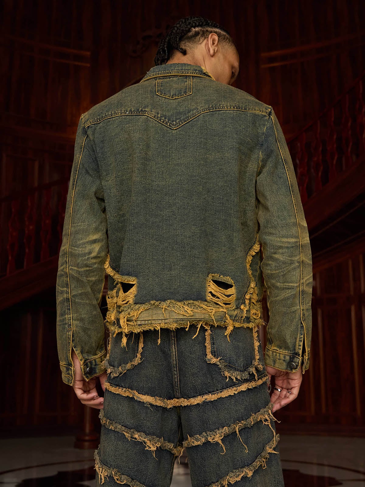 Jaqueta Pavtros Raw Edge Distressed - foto 5
