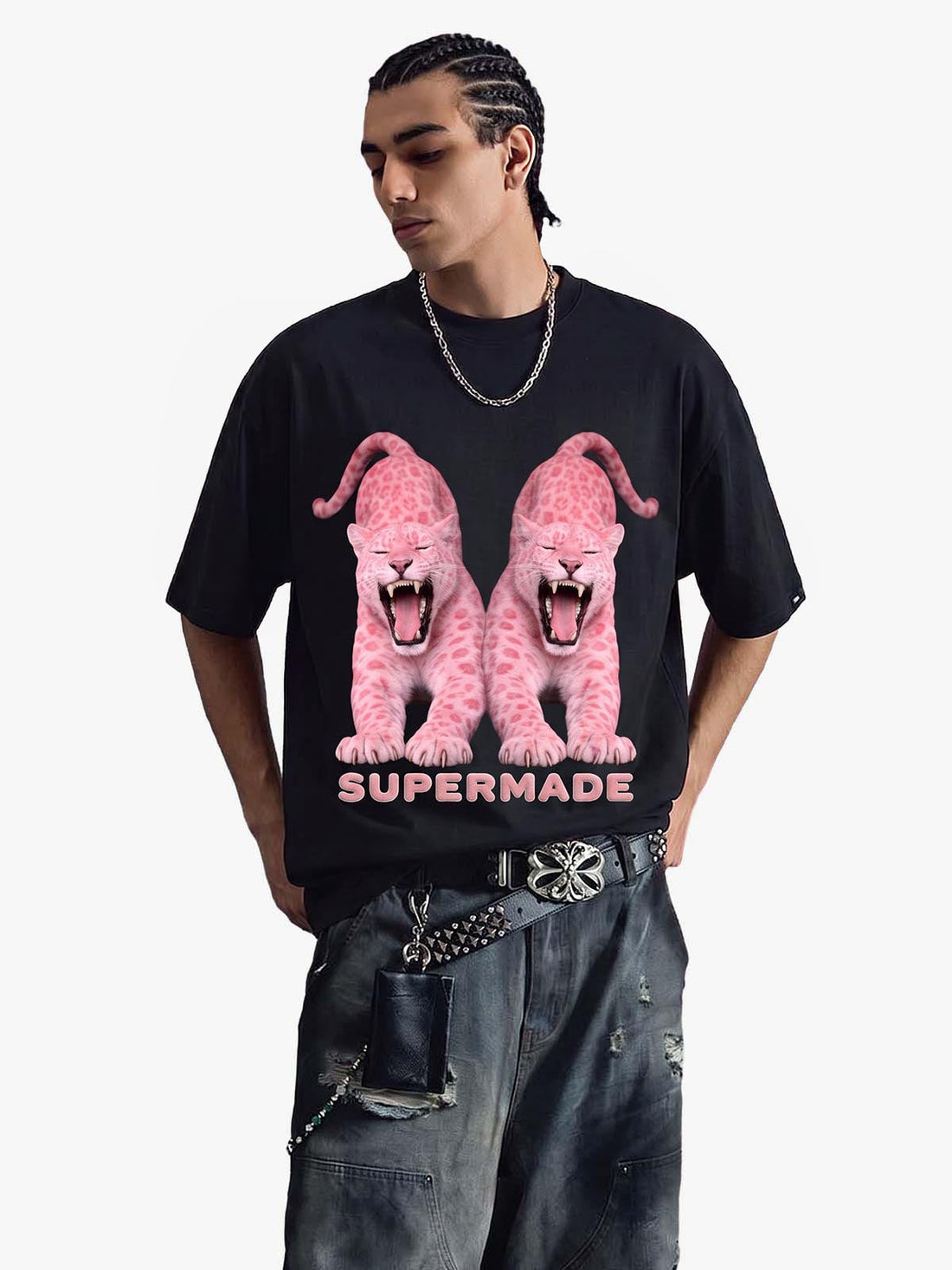 Camiseta Masculina Pink Jaguars — Pavtros