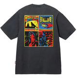CAMISETA THE WOLF MAN CINZA ESTONADO 