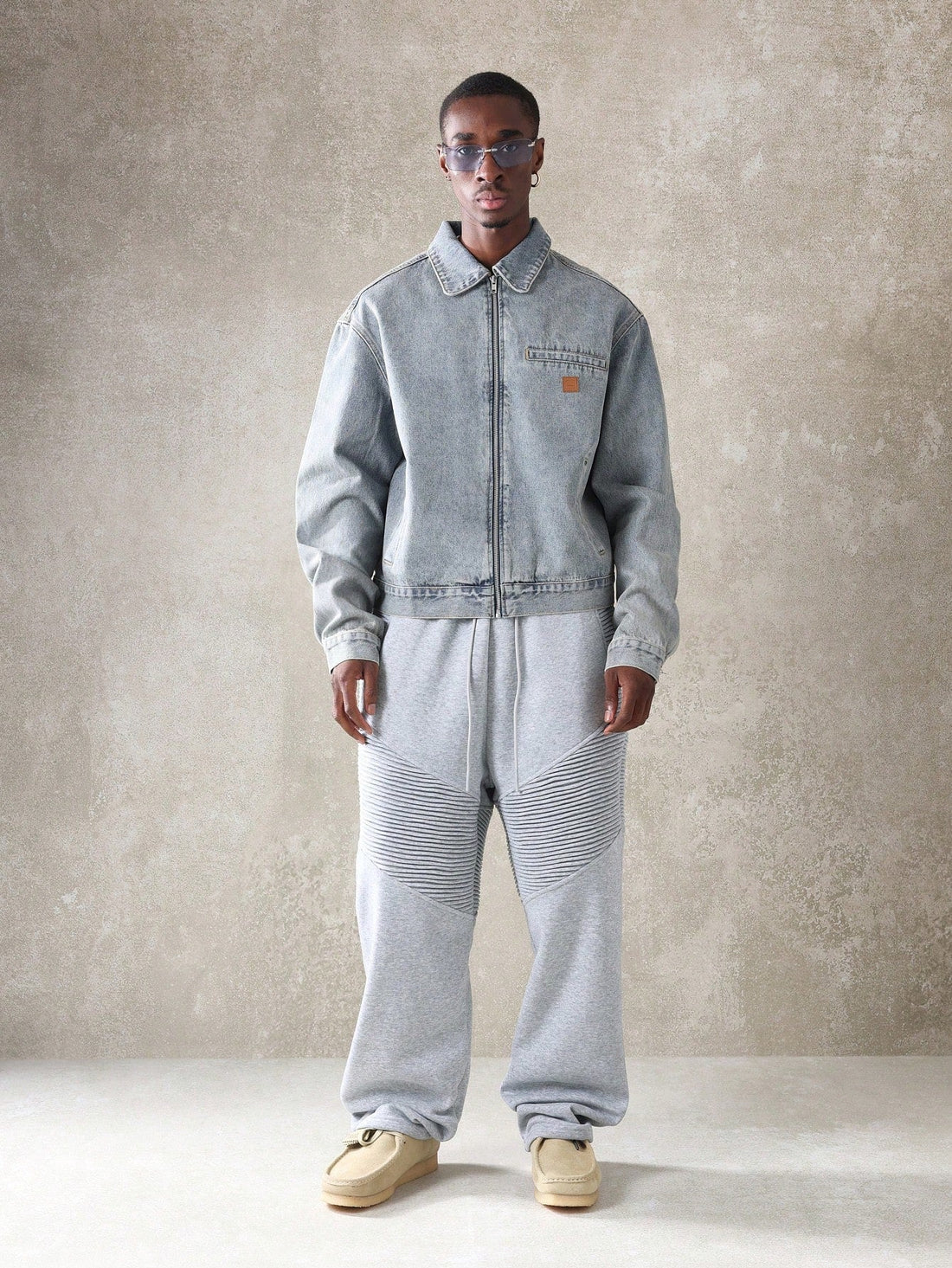 Jaqueta Masculina Harrington Denim — Pavtros
