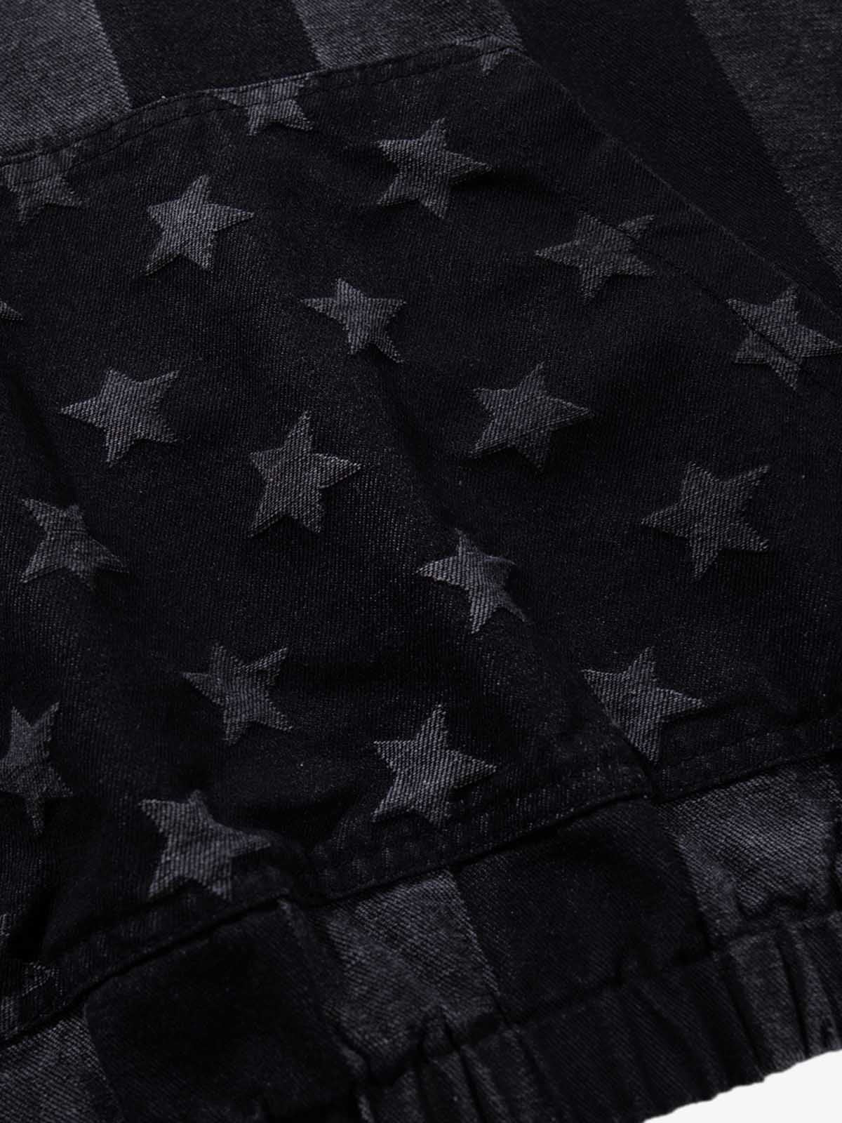 Moletom Pavtros Distressed Star Print Boxy