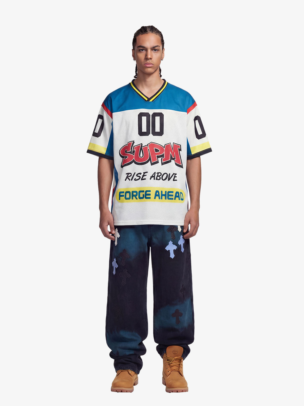 Camiseta Pavtros Studios Rise Above Retro Jersey Oversized