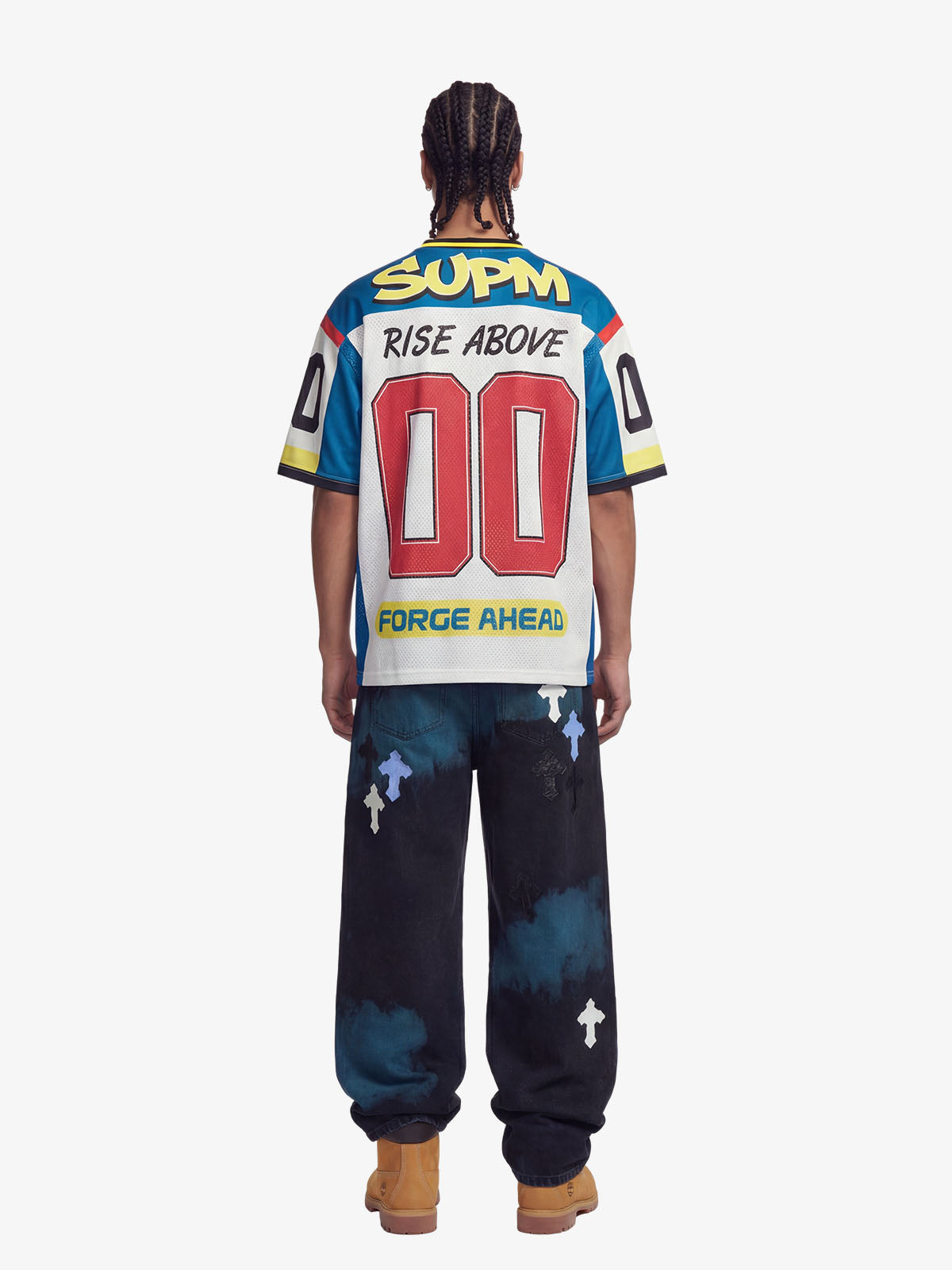 Camiseta Pavtros Studios Rise Above Retro Jersey Oversized