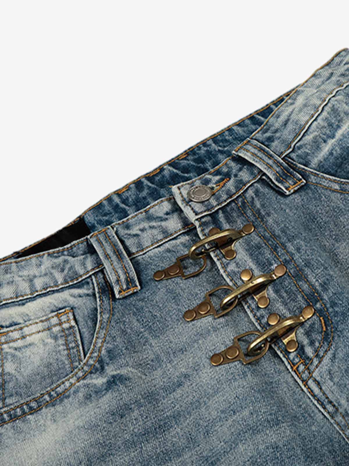 Calça Pavtros Washed Metal Hook Front