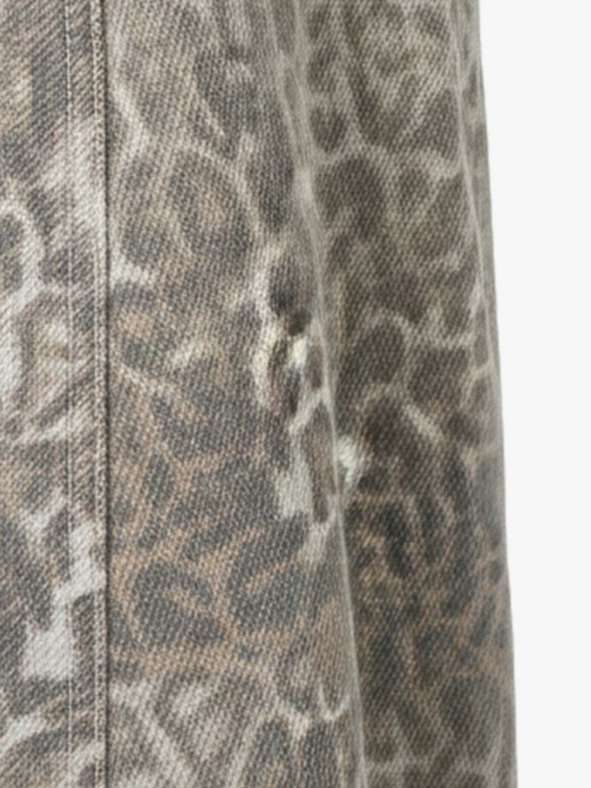 Calça Pavtros Leopard Camouflage Pleated Barrel