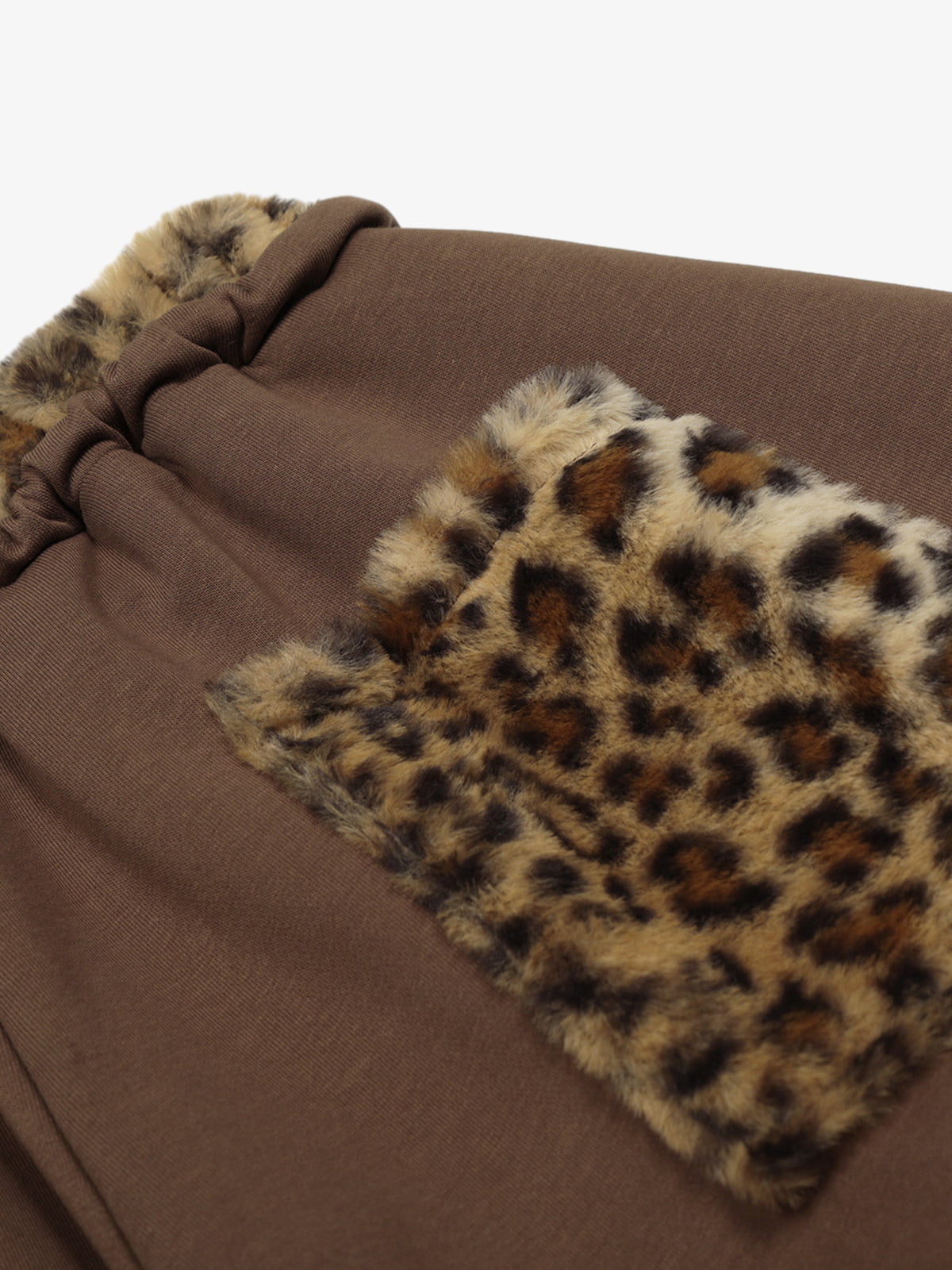 Calça Pavtros Double Waist Leopard Patch