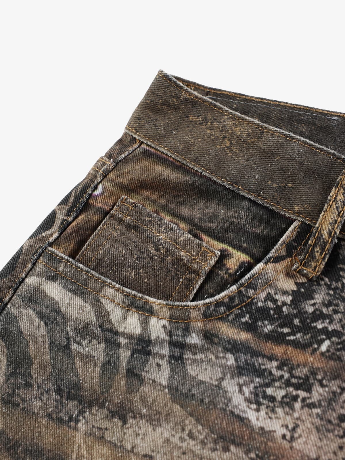 Calça Pavtros Distressed Animal Pattern 3d