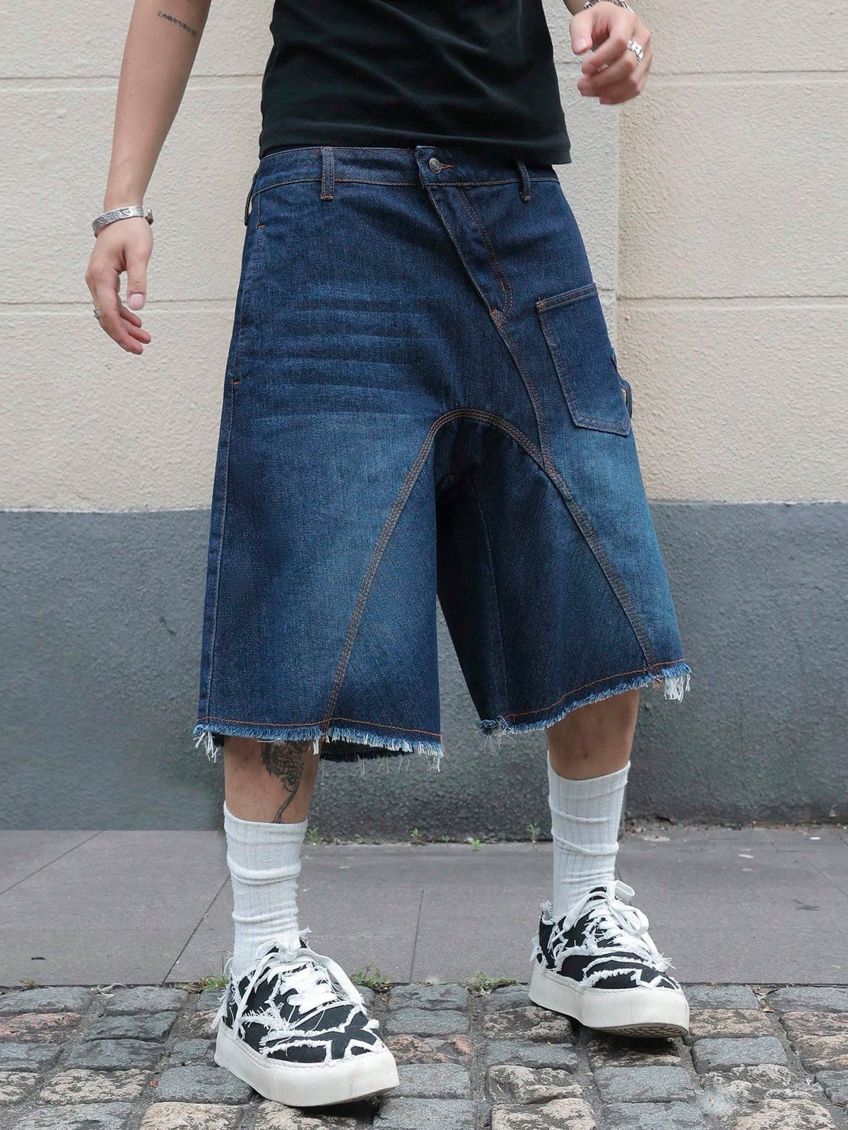 Short Pavtros Denim Black Stusy - foto 6