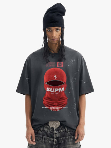Camiseta Pavtros Studios Balaclava Zipper Oversized