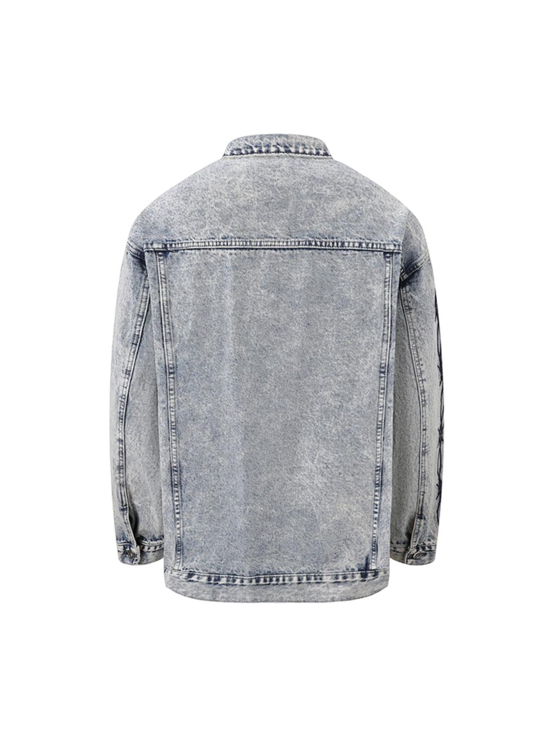 Jaqueta Pavtros Studios Barbed Wire Denim Jacket