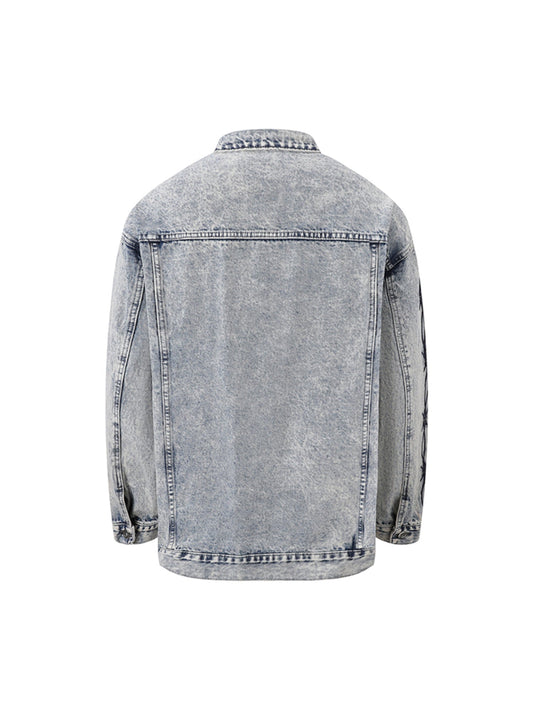 Jaqueta Pavtros Studios Barbed Wire Denim Jacket — Foto 2