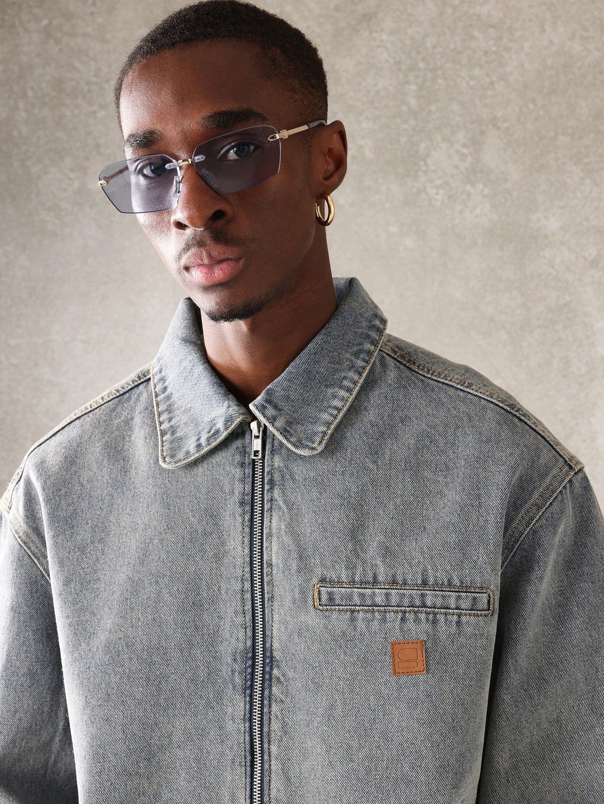 Jaqueta Pavtros Harrington Denim - foto 4