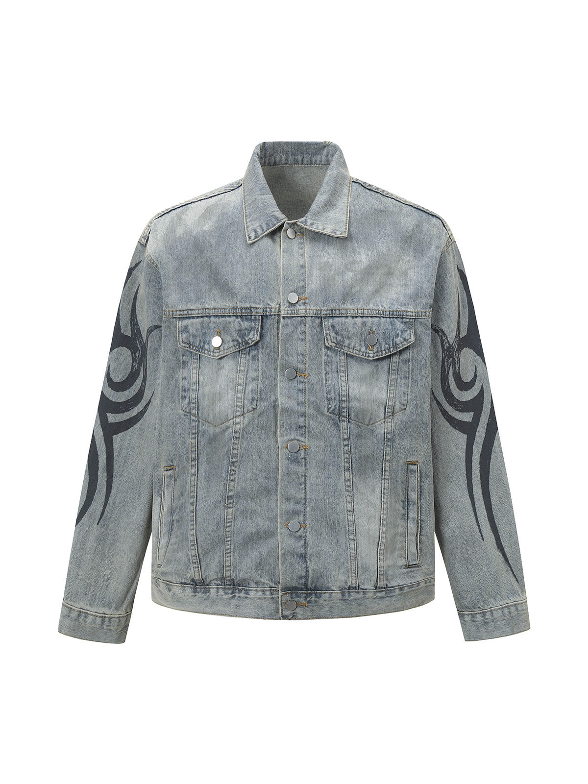 Jaqueta Pavtros Retro Washed Totem Denim - foto 1