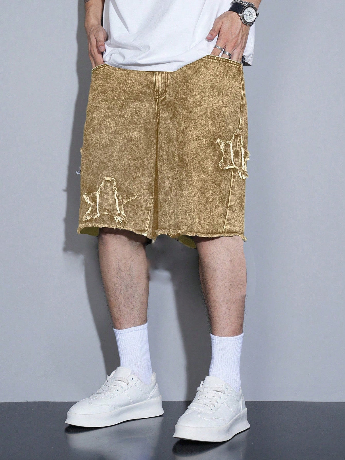 Short Pavtros Denim Pentagonal - foto 2