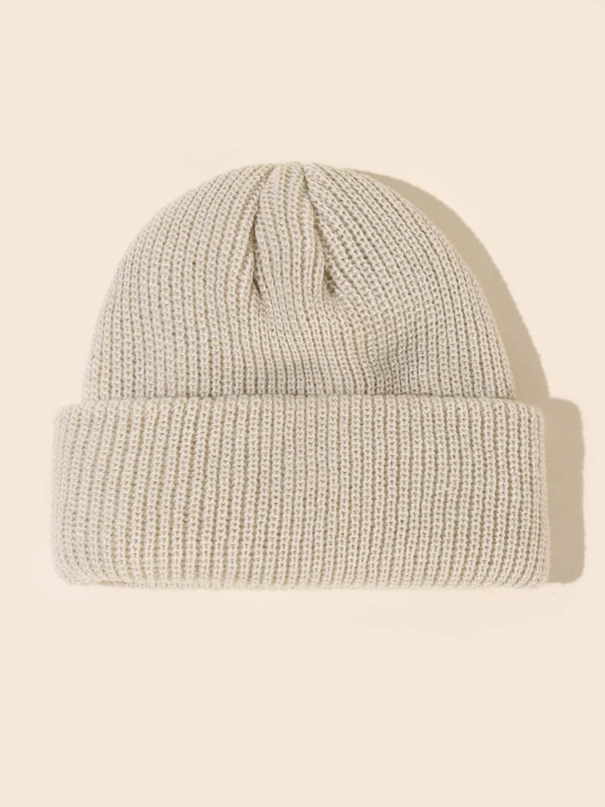 Chapéu de Malha Casual em Estilo Simples e Cor Sólida para Homens