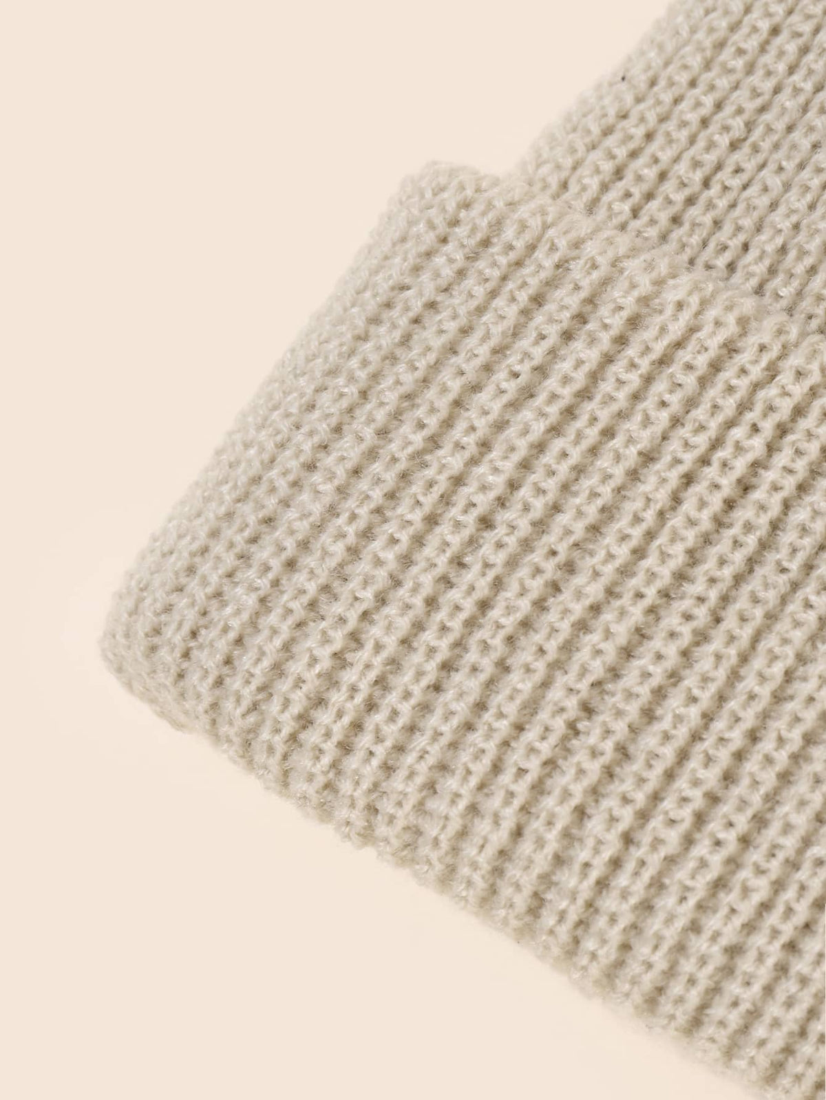 Chapéu de Malha Casual em Estilo Simples e Cor Sólida para Homens